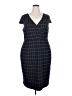 ModCloth Plaid Blue Casual Dress Size 2X - photo 1