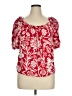 Knox Rose 100% Rayon Red Short Sleeve Blouse Size XL - photo 1