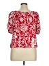 Knox Rose 100% Rayon Red Short Sleeve Blouse Size XL - photo 2