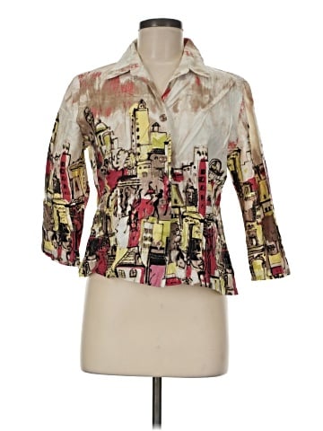 Christopher & Banks 3/4 Sleeve Blouse (view 1)