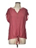 Perseption Concept Pink Short Sleeve Henley Size L - photo 1