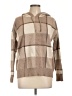 RACHEL Rachel Roy Plaid Tan Pullover Sweater Size L - photo 1