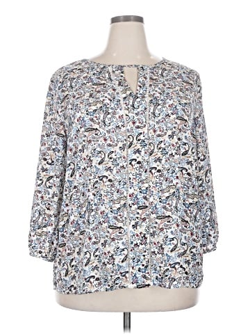 Collective Concepts 3/4 Sleeve Blouse (view 1)