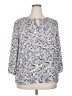 Collective Concepts Blue 3/4 Sleeve Blouse Size 2X - photo 1