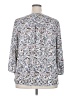Collective Concepts Blue 3/4 Sleeve Blouse Size 2X - photo 2