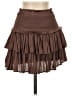Olive & Bette's 100% Polyester Solid Brown Casual Skirt Size S - photo 1