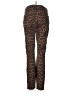 Code Bleu Animal Print Brown Casual Pants Size 6 - photo 2