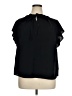 Alfani 100% Polyester Black Short Sleeve Blouse Size 1X - photo 1
