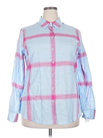 Foxcroft Long Sleeve Button-Down Shirt (view 1)