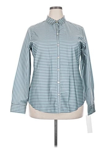 Foxcroft Long Sleeve Button-Down Shirt (view 1)