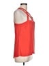 BCBGMAXAZRIA 100% Polyester Solid Red Orange Sleeveless Blouse Size L - photo 4