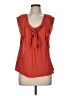 Deletta Orange Sleeveless Blouse Size M - photo 1