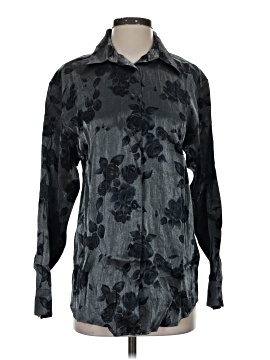 Karen Scott Long Sleeve Button Down Shirt