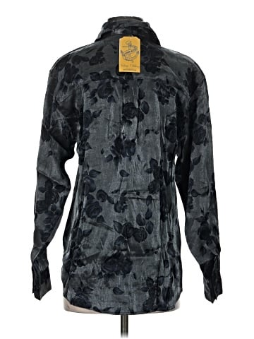 Karen Scott Long Sleeve Button-Down Shirt (view 2)