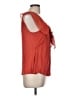 Deletta Orange Sleeveless Blouse Size M - photo 4