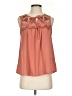E&M Collection Orange Sleeveless Blouse Size S - photo 1