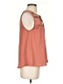 E&M Collection Orange Sleeveless Blouse Size S - photo 4