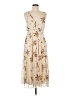 Unbranded 100% Polyester Floral Ivory Cocktail Dress Size M - photo 1