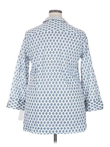 Foxcroft 3/4 Sleeve Button-Down Shirt (view 2)