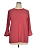 MICHAEL Michael Kors Red 3/4 Sleeve Top Size 1X - photo 1