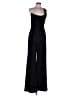 Black Halo Solid Black Jumpsuit Size 12 - photo 1