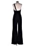 Black Halo Solid Black Jumpsuit Size 12 - photo 2