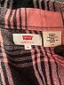 Levi's 100% Cotton Plaid Pink 3/4 Sleeve Button-Down Shirt Size L - photo 7