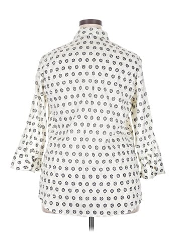 Foxcroft 3/4 Sleeve Button-Down Shirt (view 2)