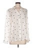 L'Agence Polka Dots Ivory Long Sleeve Blouse Size Med (2) - photo 1