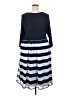 IGIGI 100% Polyester Stripes Blue Casual Dress Size 18 - photo 2