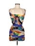 RUMOURS 100% Polyester Graphic Blue Cocktail Dress Size S - photo 1