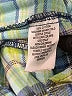 Indigo 100% Cotton Plaid Green Long Sleeve Button-Down Shirt Size L - photo 10
