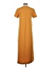 Uniqlo U Solid Orange Casual Dress Size S - photo 2