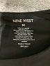 Nine West Solid Black Casual Dress Size M - photo 7