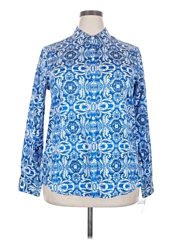 Foxcroft Long Sleeve Blouse (view 1)