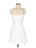 Shein 100% Polyester White Cocktail Dress Size 4 - photo 1
