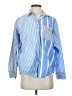 Gap Body Stripes Blue Long Sleeve Button-Down Shirt Size XXS - photo 1