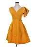 Assorted Brands Solid Yellow Cocktail Dress Size 32 - photo 1