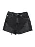 Topshop Stars Black Denim Shorts Size 4 - photo 1