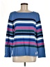 Talbots 100% Cotton Stripes Blue Pullover Sweater Size M - photo 1