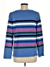 Talbots 100% Cotton Stripes Blue Pullover Sweater Size M - photo 2