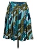 H&M Print Teal Casual Skirt Size 8 - photo 1