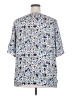 PREMISE 100% Polyester Blue Short Sleeve Blouse Size 2X - photo 2