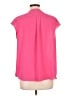 Halogen Pink Short Sleeve Blouse Size L - photo 2