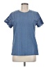 Unbranded 100% Polyester Tweed Blue Short Sleeve T-Shirt Size M - photo 1