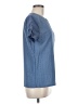 Unbranded 100% Polyester Tweed Blue Short Sleeve T-Shirt Size M - photo 4