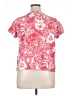 Escada 100% Cotton Pink Short Sleeve Blouse Size XL - photo 2