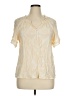 wonderly Ivory Short Sleeve Blouse Size XL - photo 1