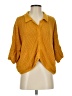 Halogen 100% Cotton Yellow Cardigan Size L - photo 1