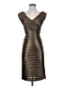 Cache Metallic Brown Cocktail Dress Size 2 - photo 1